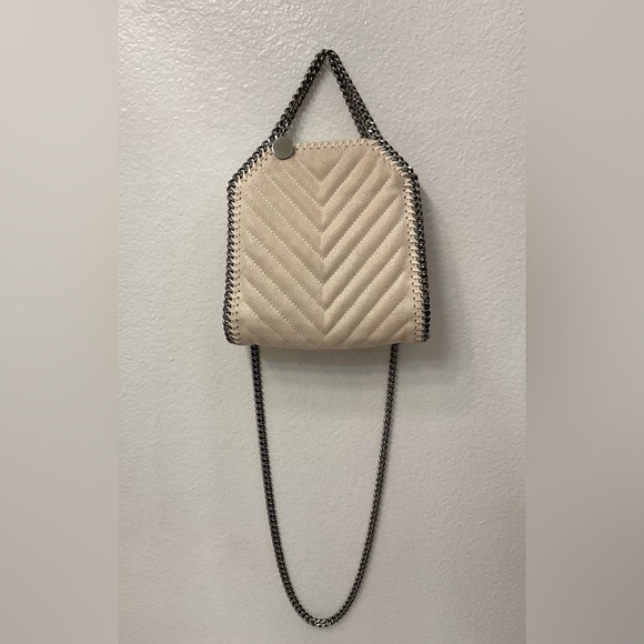 STELLA MCCARTNEY Tiny Quilted Eco Shaggy Deer Tote Bag - Picture 3 of 15